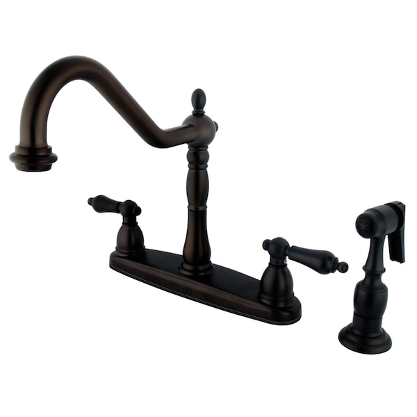 Heritage Centerset Kitchen Faucet, Oil Rubbed Bronze